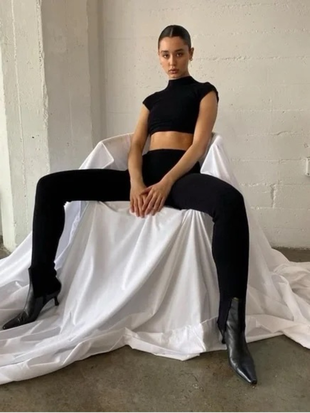 ARE YOU AM I SPLITHEM SKINNY LEGGING PANTS LINE BY K MAJORELLE LACADEMIE REVOLVE